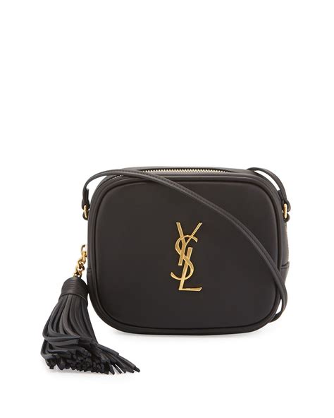 saint laurent monogram ysl blogger crossbody bag black|st laurent monogramme bag.